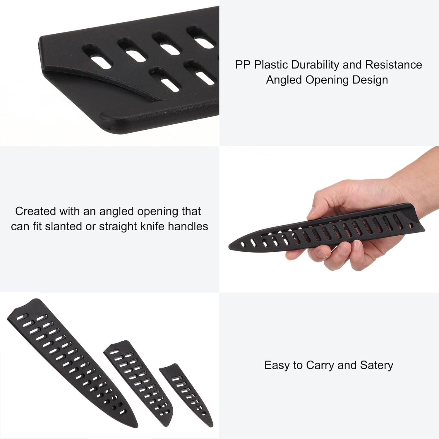 Uxcell 3 Pcs Knife Cover Sleeves for PP Knives 1