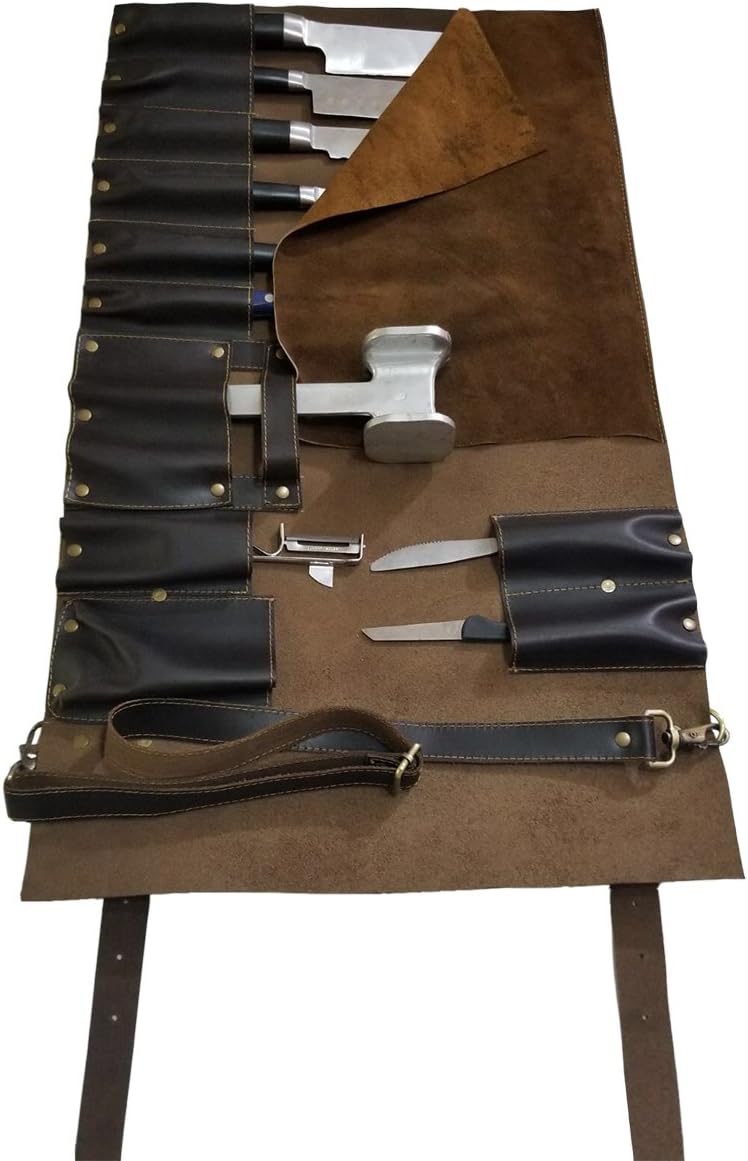 Professional Leather Chef Knife Bag