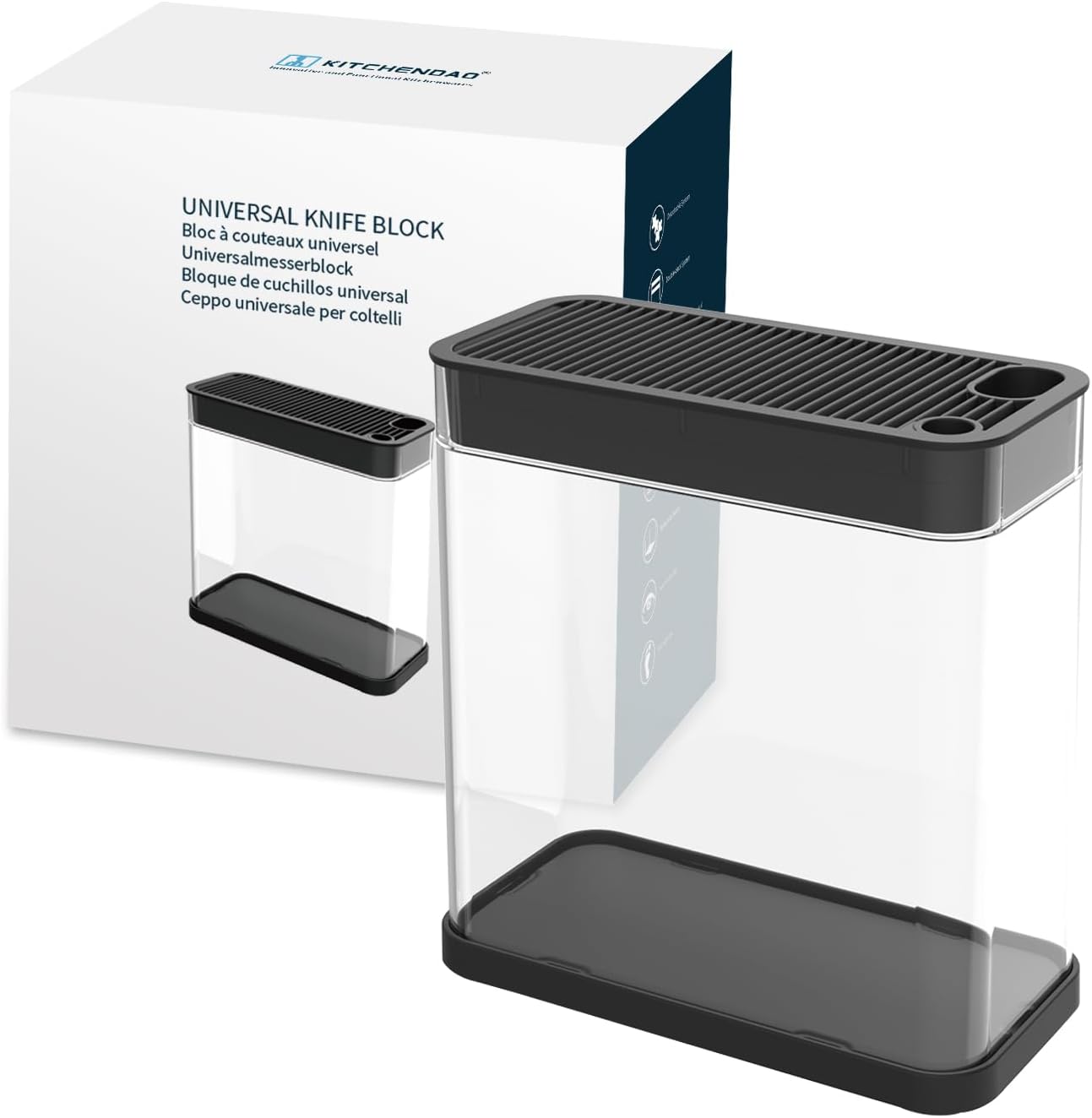 KITCHENDAO XL The Perfect Knife Block for Every Day and Special Occasions