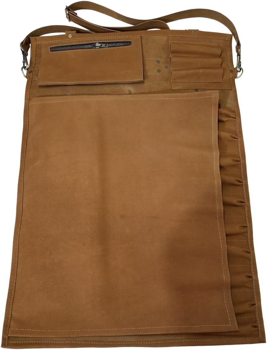 luvsecretlingerie Genuine Lightweight Leather Chef Knife Roll 13 Slots K5
