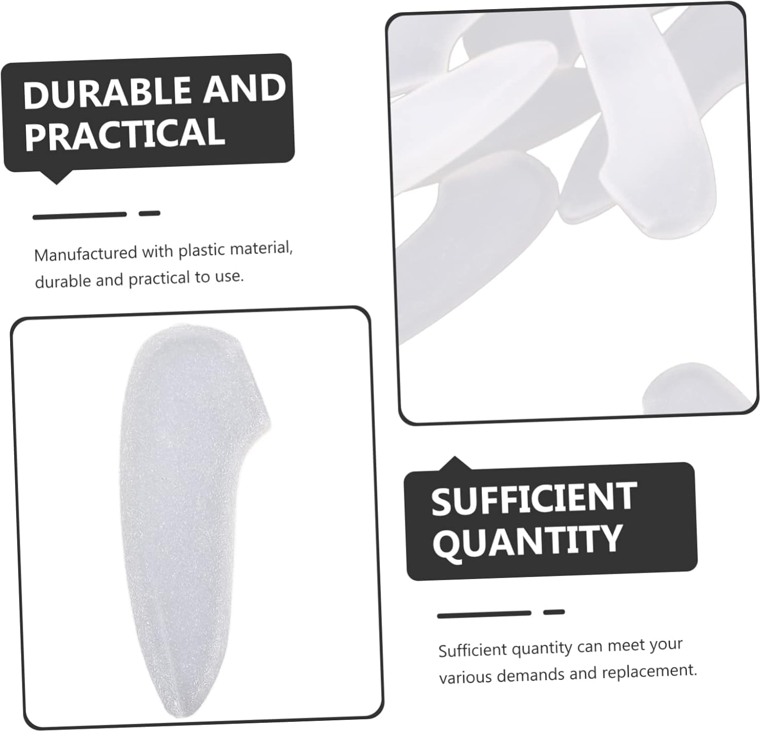 IMIKEYA 50PCS Knife Tip Protectors Plastic Sleeves