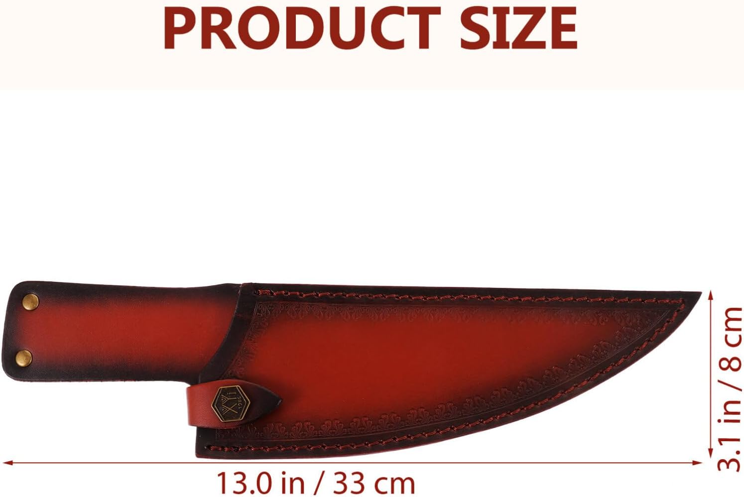 PRETTYZOOM Safety Knives Cover - PU Leather Edge Guard for Kitchen Use