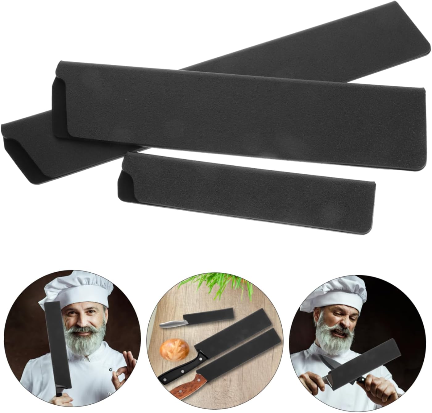 3-Piece Chefs Knives Protective Cover Multi-Use Lightweight
