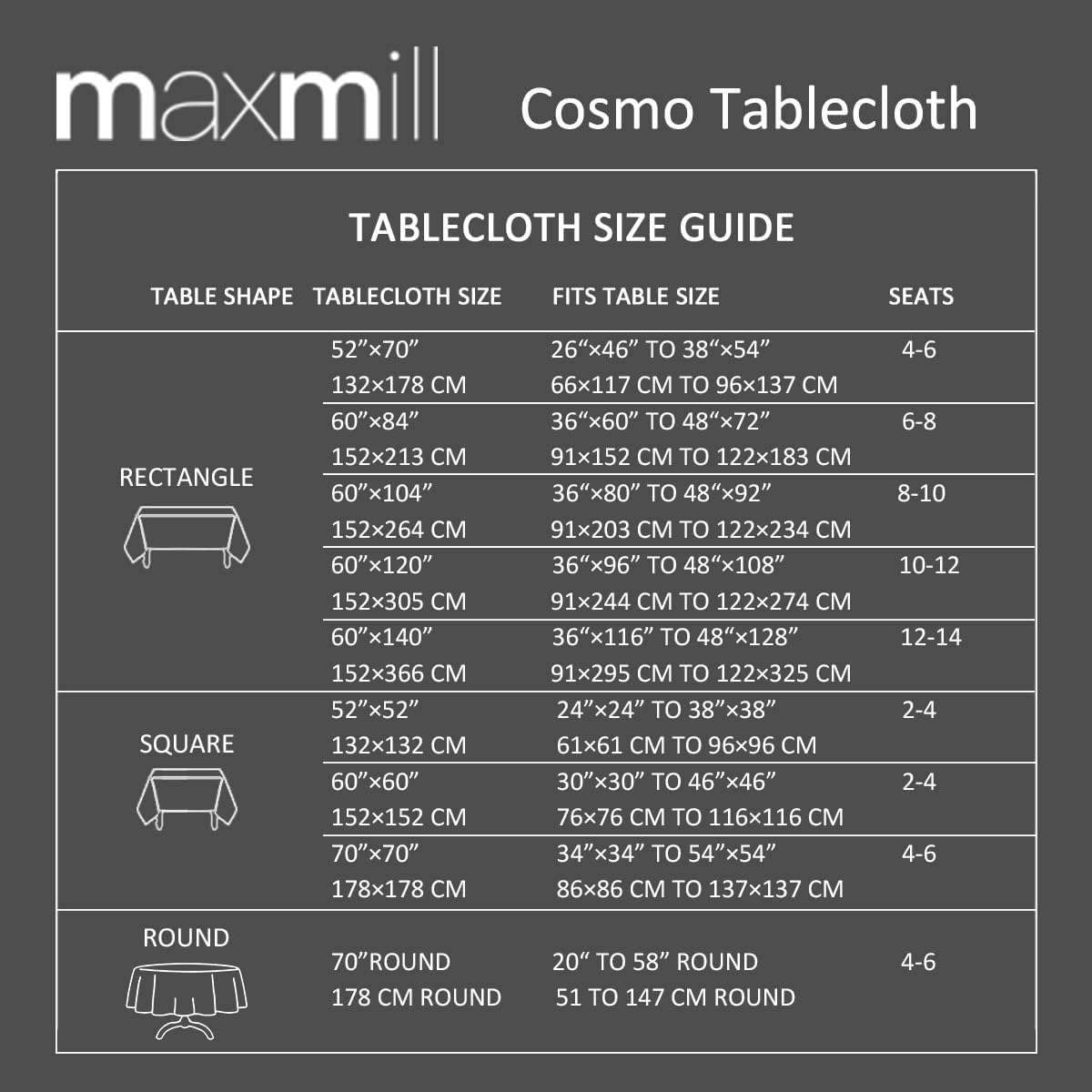 Maxmill Perfect for Dining and Events