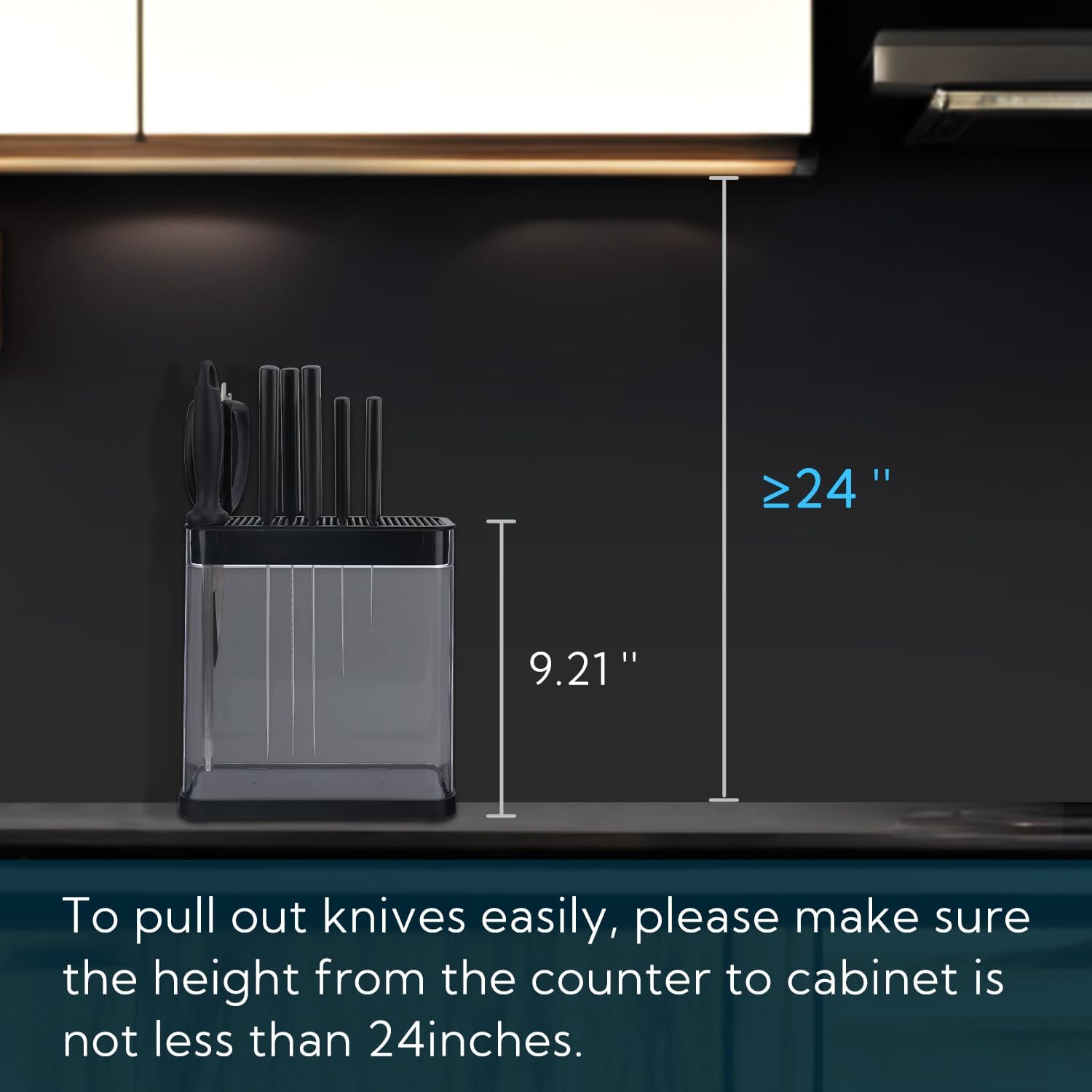 KITCHENDAO XL The Perfect Knife Block for Every Day and Special Occasions
