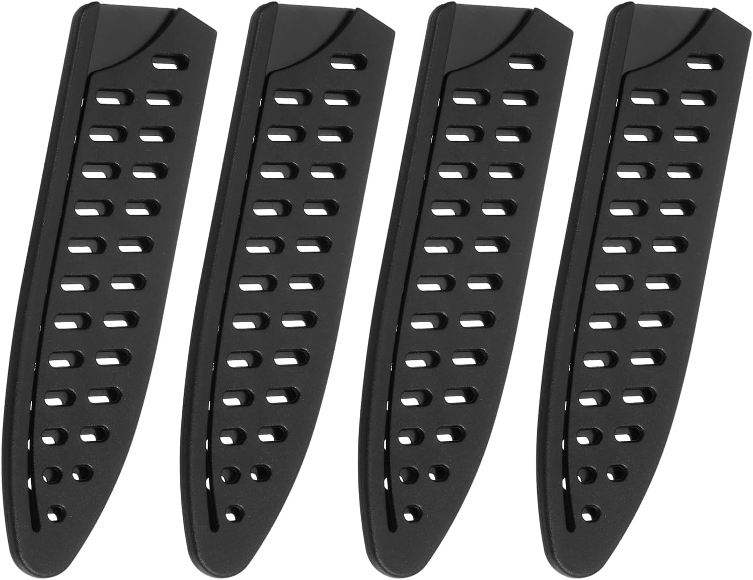 4Pcs Black Knife Cover Sleeves Durable Edge Protector
