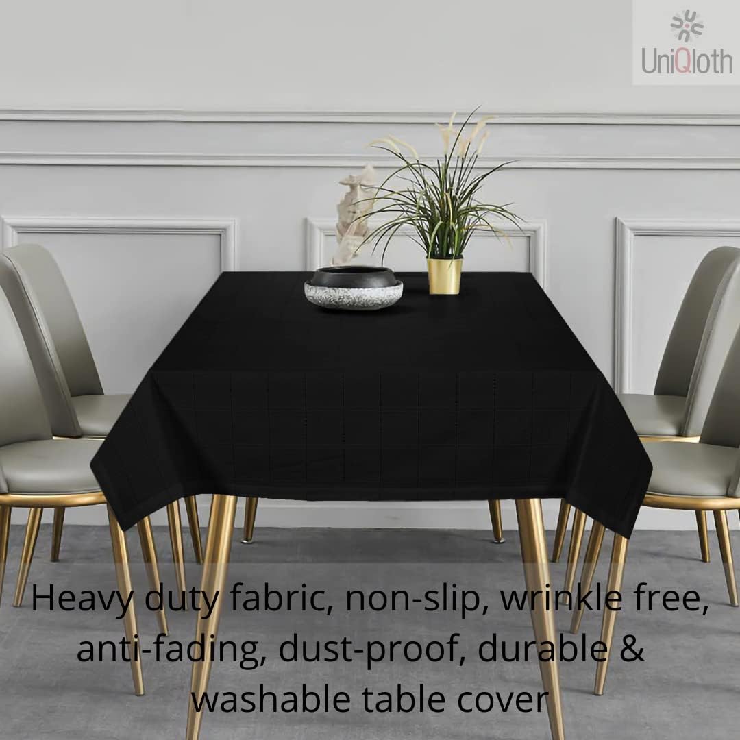 Relax at Home Rustic Farmhouse Tablecloth 52x70 Black