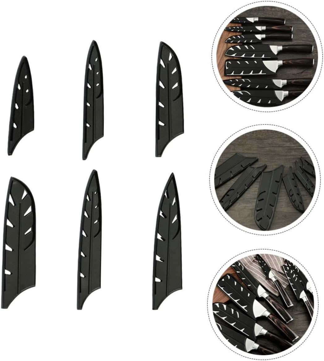 Premium 10-Piece Steel Knife Set Covers Durable Sharp Kitchen Knives Protector