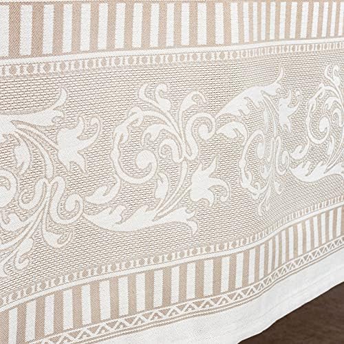 GOLD SAIL Premium Taupe Tablecloth - Outdoor Waterproof Rectangle