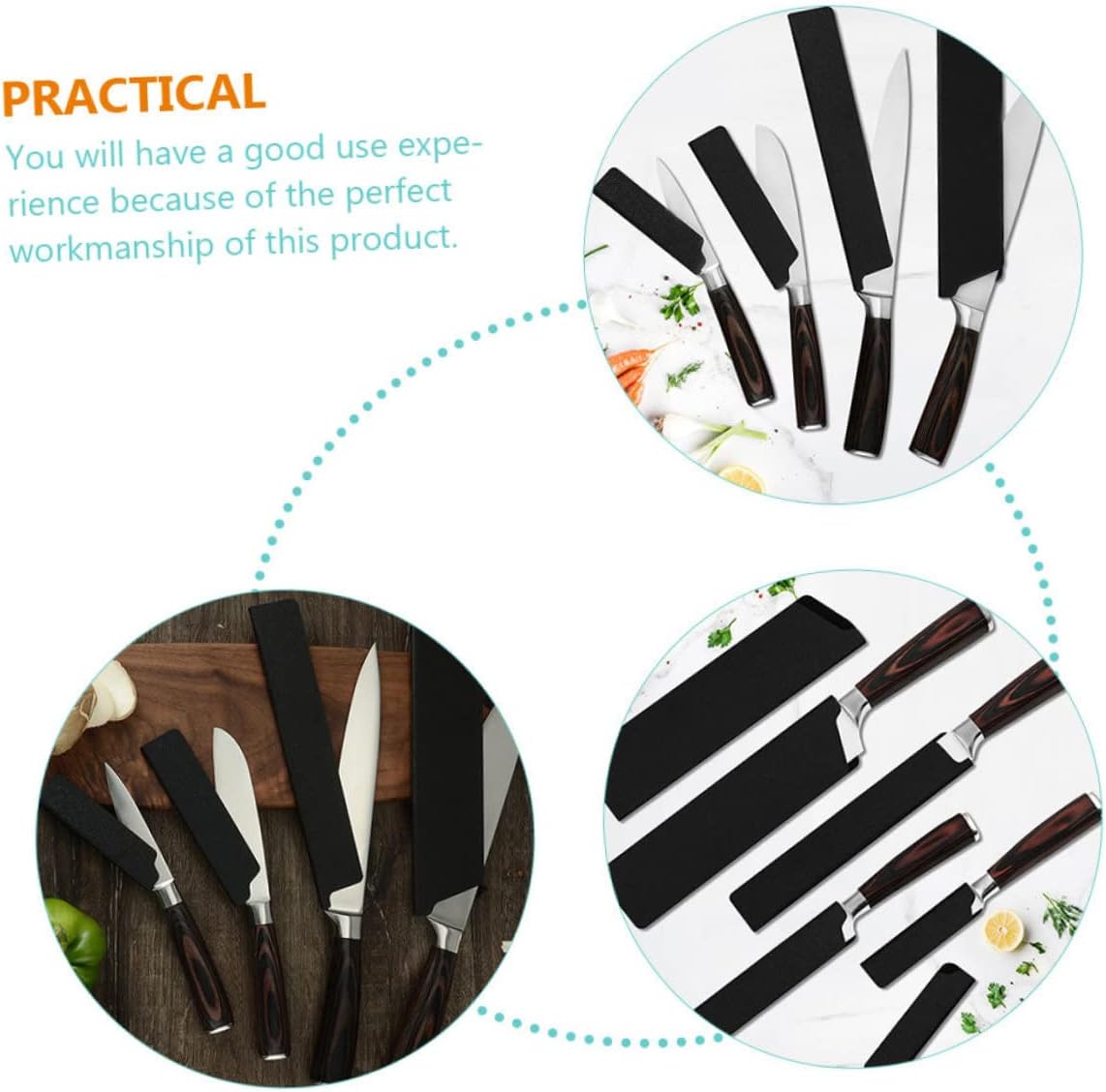 5-Piece Knives Case with Protector