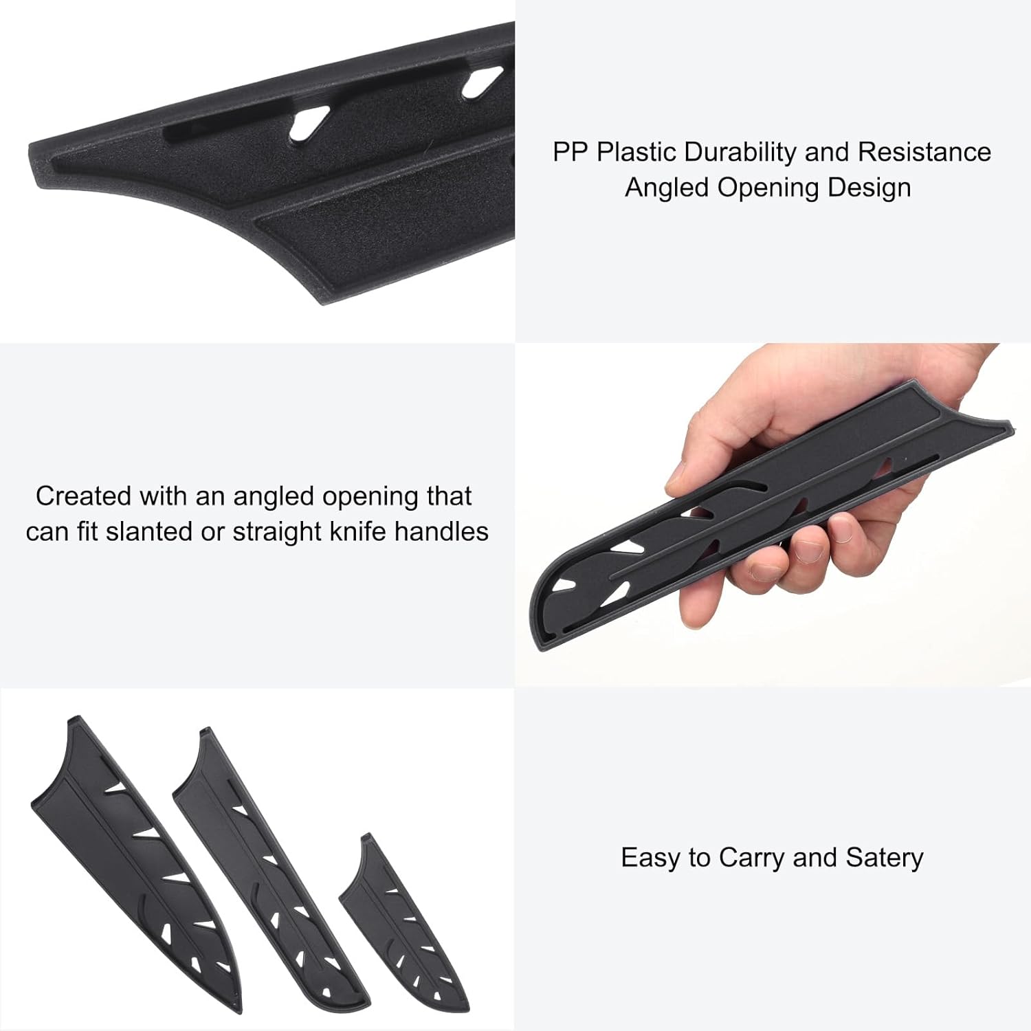 2 Pcs 8x14 PP Knife Covers Universal Edge Guard for Home Kitchen