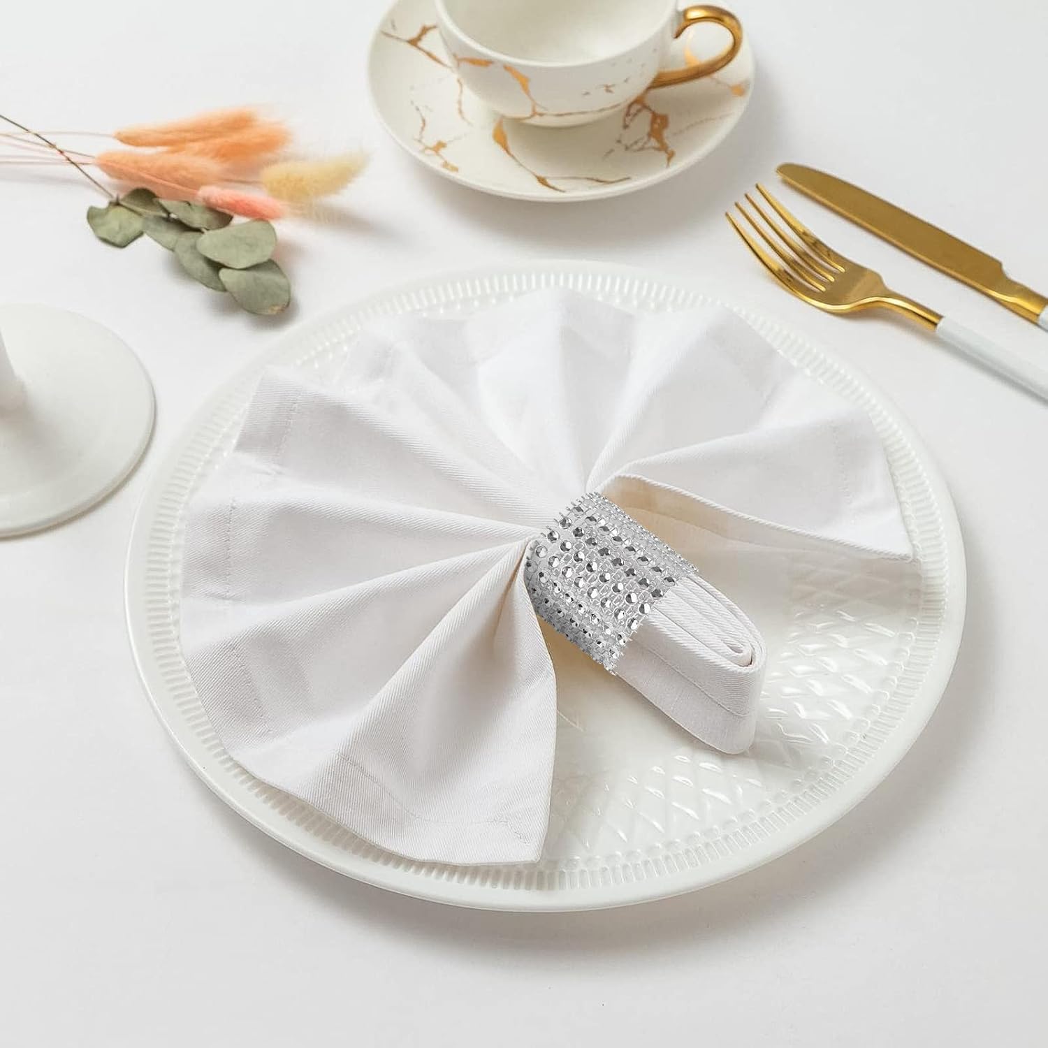 Brilliant Silver Napkin Rings for Parties