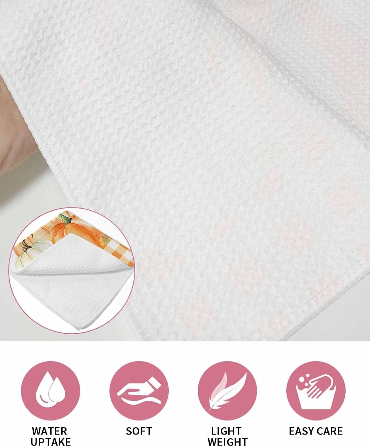 Vibrant Fall Plaid Kitchen Towels 3-Pack