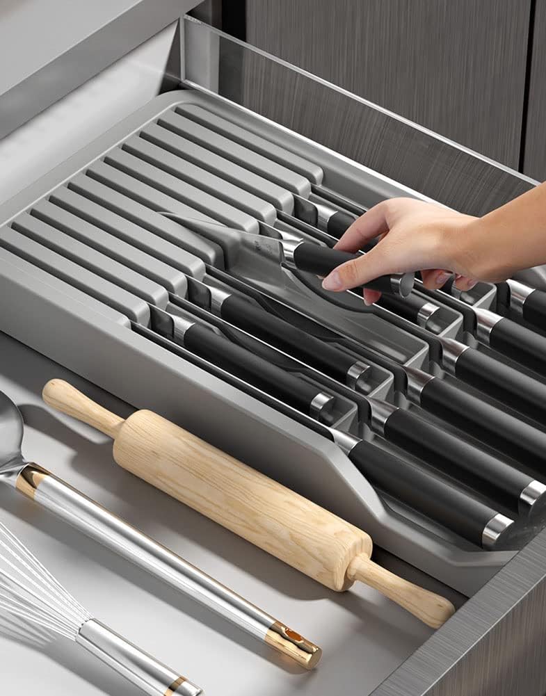 11 Knife Organizer Space-Saving Durable Easy To Clean
