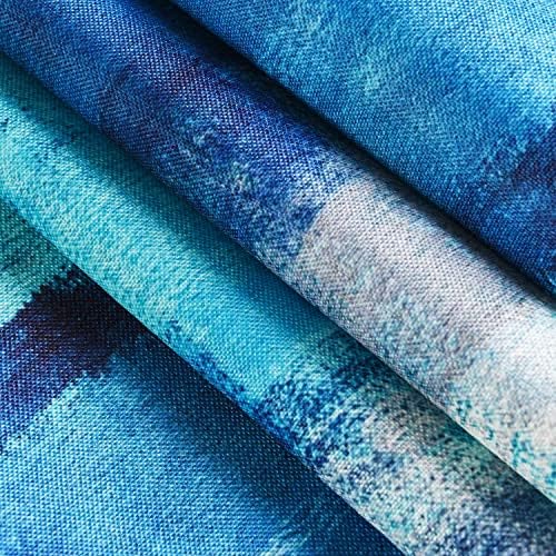 Winotic Delight Table Runner Turquoise Art Design 13x90 inches