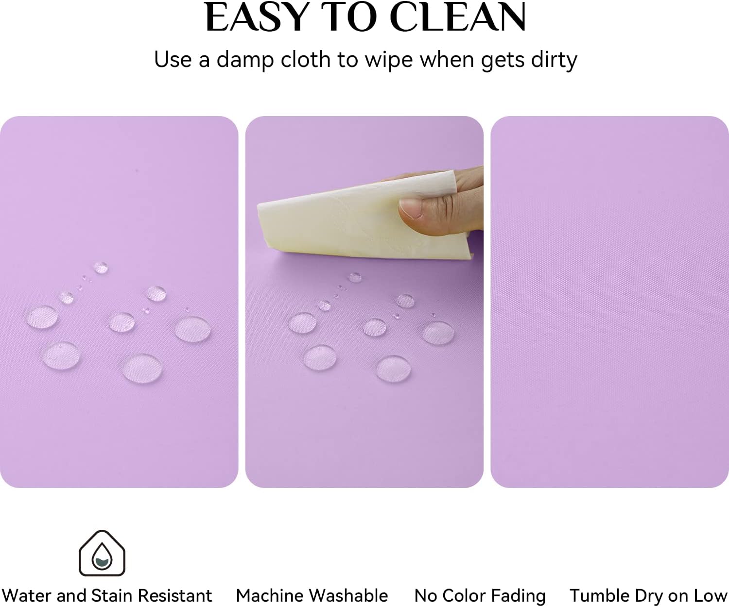 Softalker Round Tablecloth 90 Inch Lavender