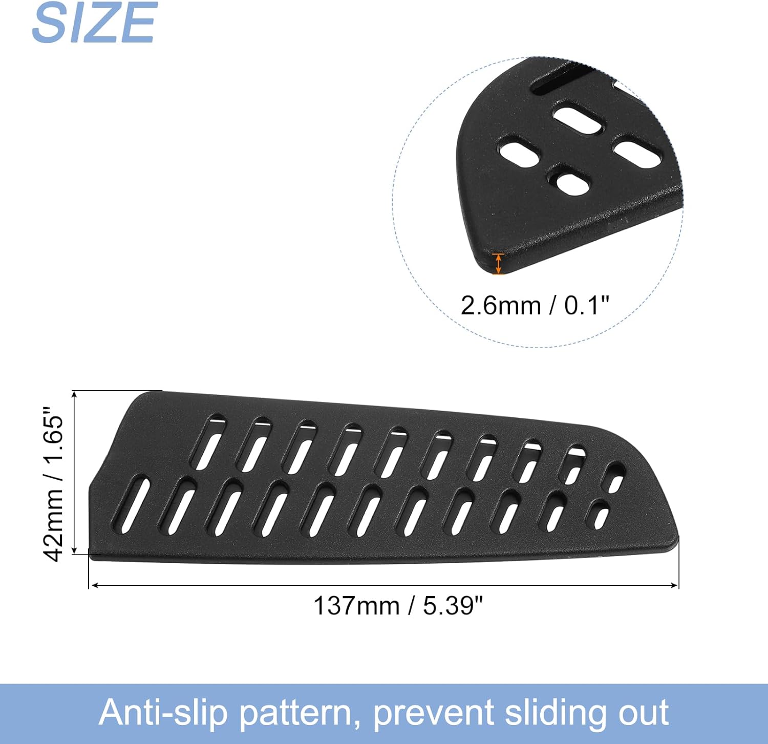 Uxcell 2Pcs Knife Edge Guards for 5 Santoku Knife