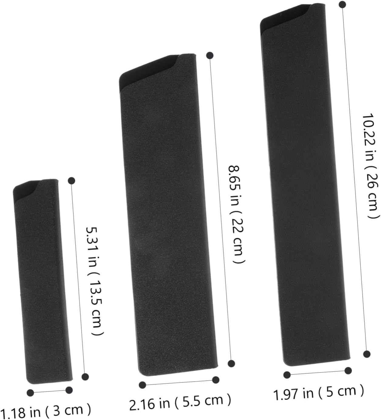 3-Piece Chefs Knives Protective Cover Multi-Use Lightweight