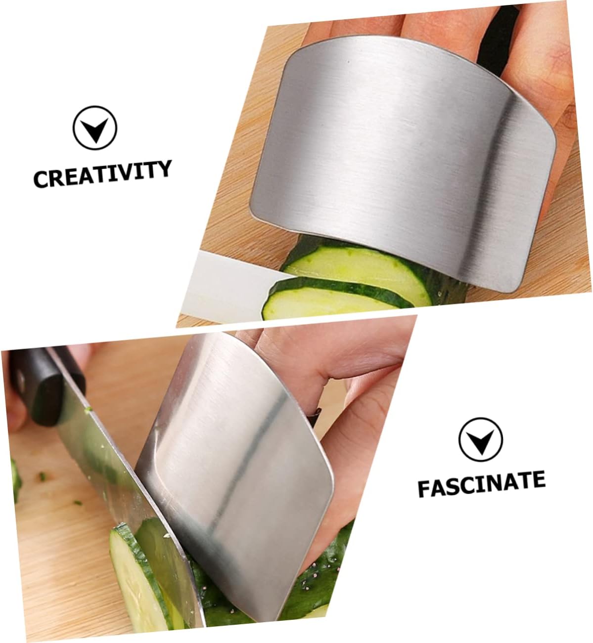 PRETYZOOM Stainless Steel Finger Guards for Cutting
