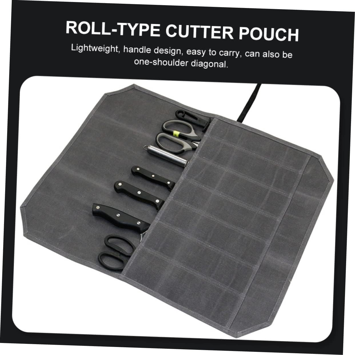 Durable Outdoor Travel Cutlery Storage Pouch Foldable Knives Organizer