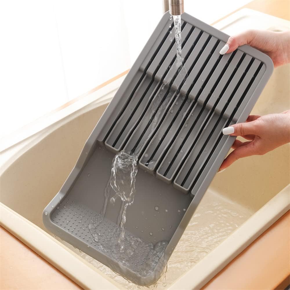 RIIPOO Expandable Knife Organizer for Drawers Countertops