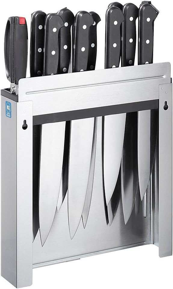 Sturdy 12 Knife Rack with Easy Dishwasher Safe Insert
