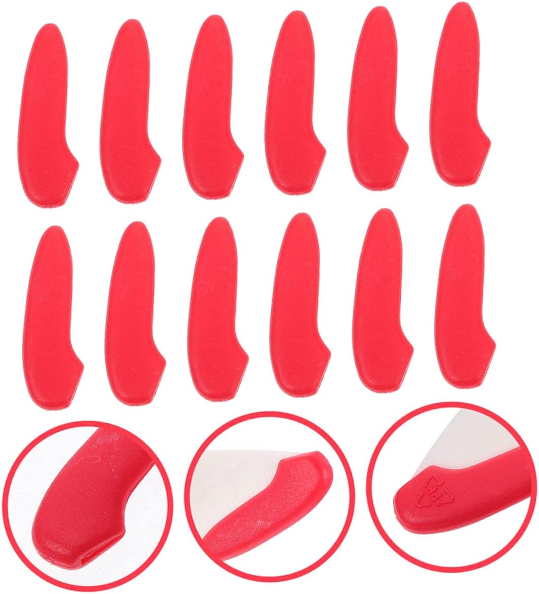 PRETTYZOOM 30-Piece Red Knives Tip Protective Covers