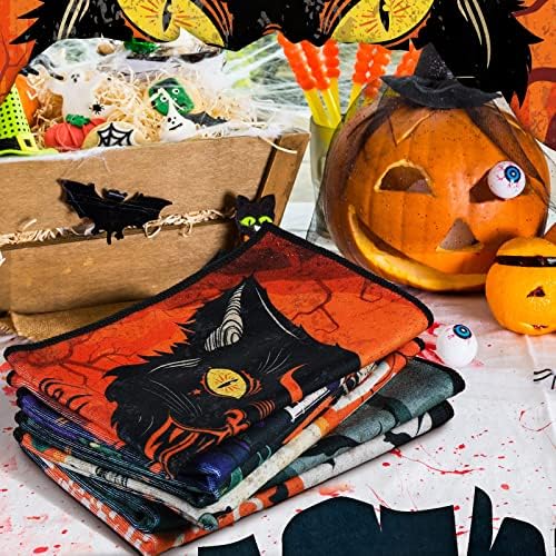 SUNNAY 6 Pcs Halloween Dish Towels Set