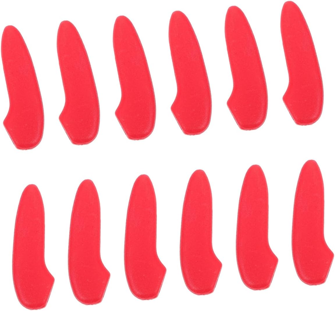PRETTYZOOM 30-Piece Red Knives Tip Protective Covers