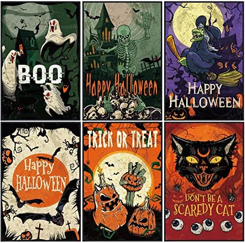 SUNNAY 6 Pcs Halloween Dish Towels Set