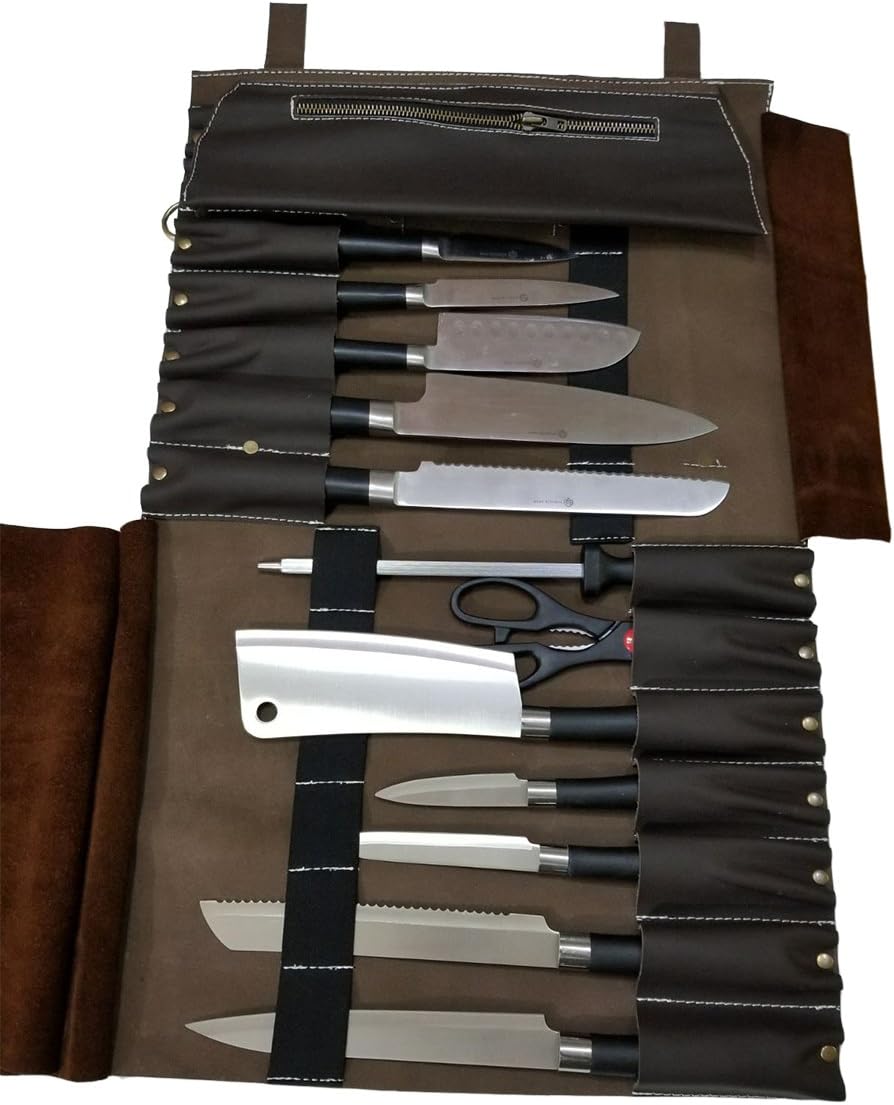 Premium Leather Chef Knife Case