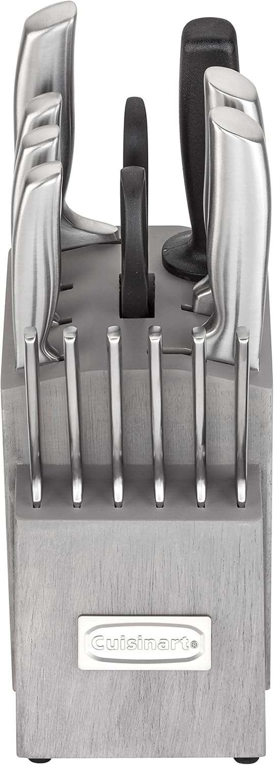 Cuisinart 15PC Ergonomic High-Carbon Stainless Steel Grey Block Set