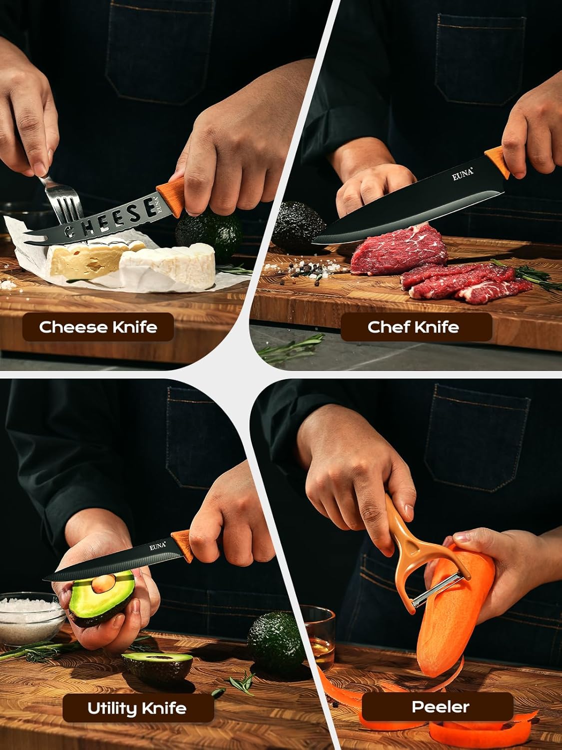 Premium 19-Piece Knife Set for Every Cook