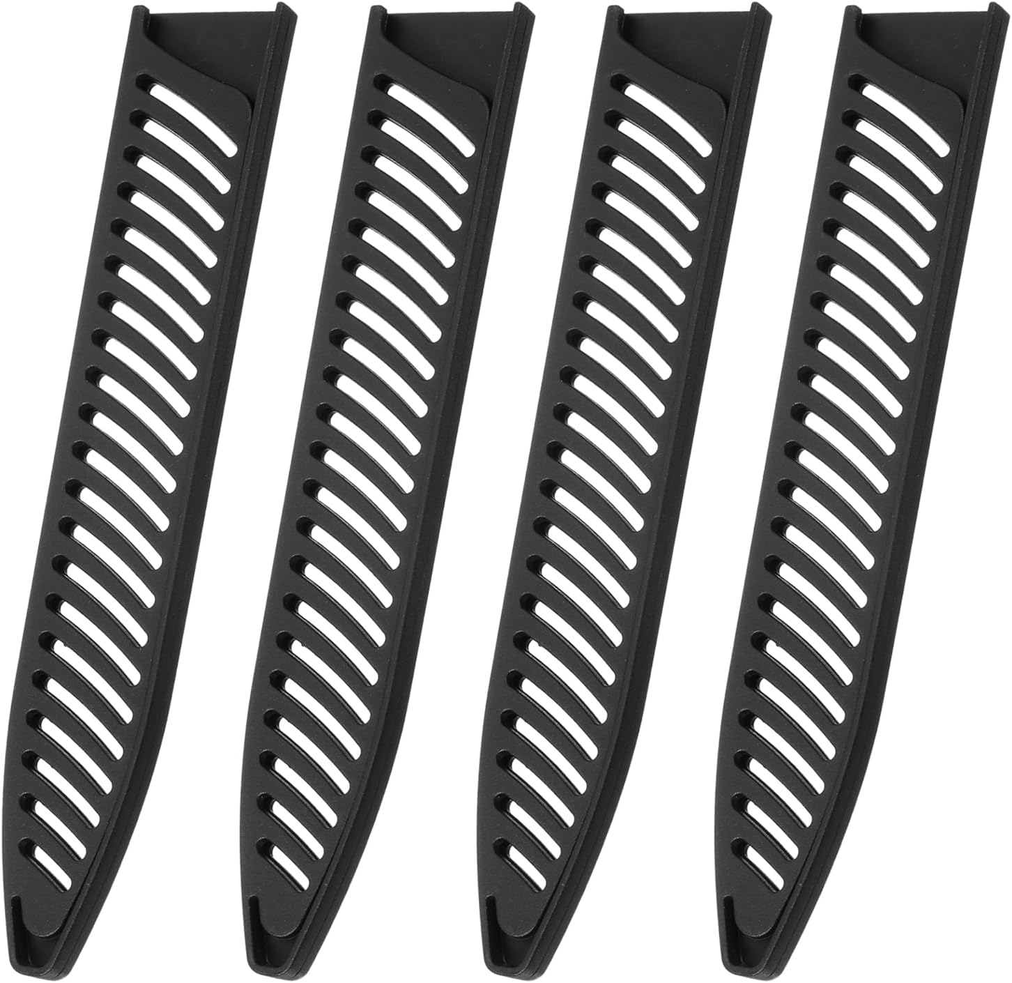 Protect your kitchen knives with our sleek black cover sleeve set
