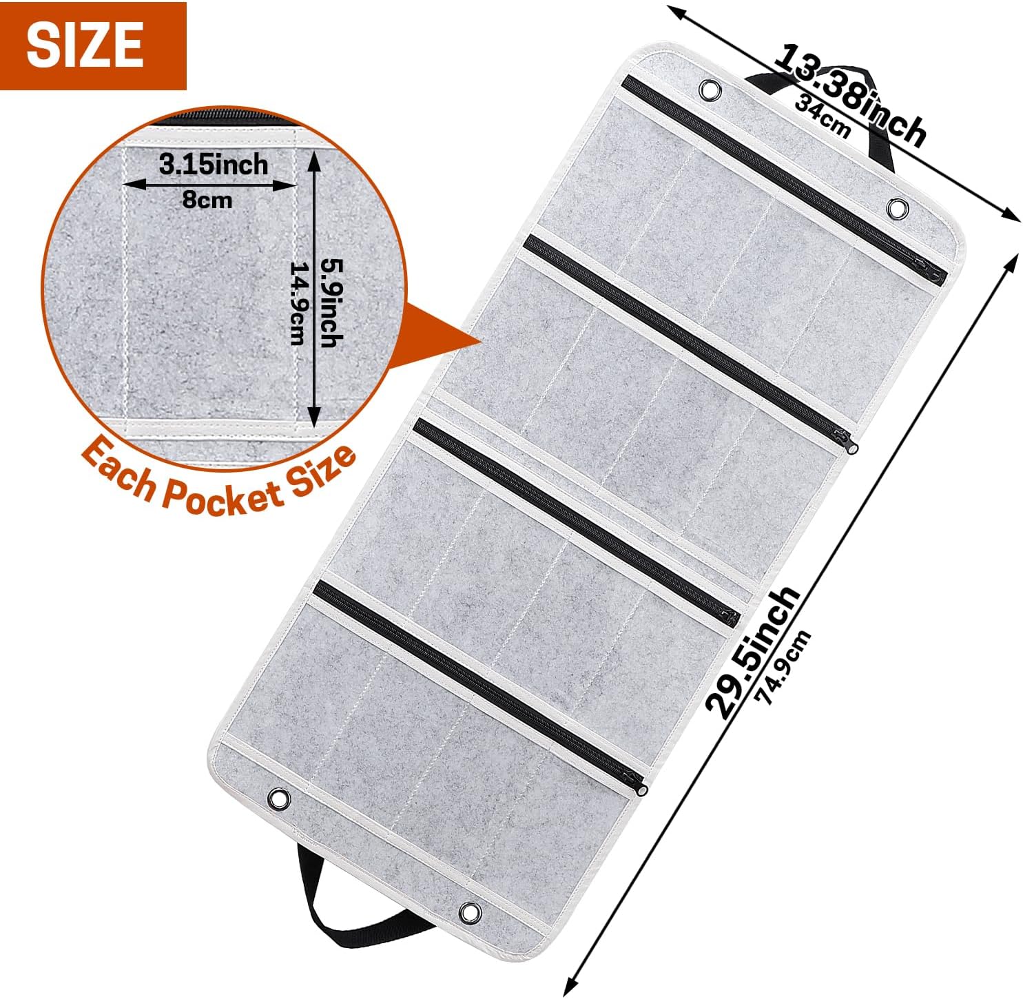 SWISSELITE 16-SLOT FOLDABLE KNIFE ORGANIZER