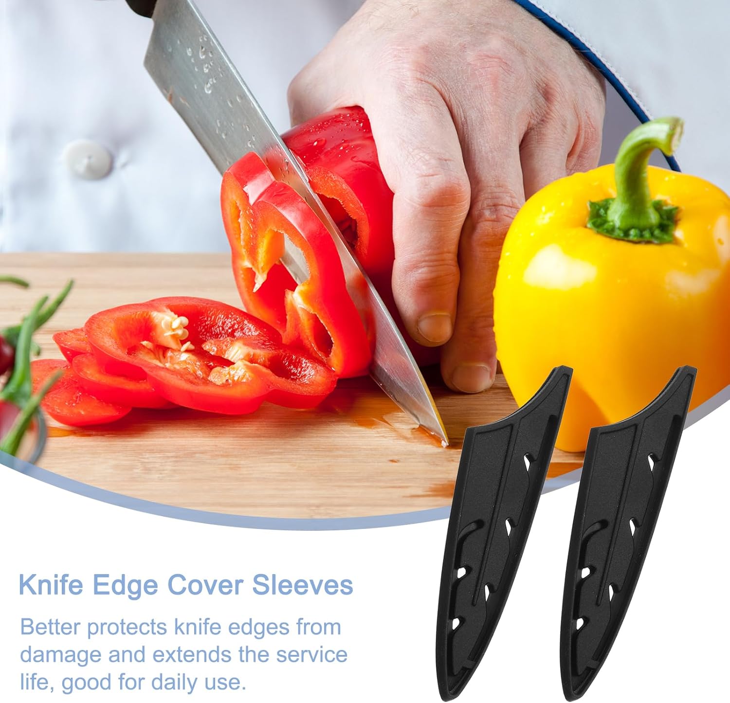 UXCell Kitchen 4-in-1 Sturdy Knives Organizer Set