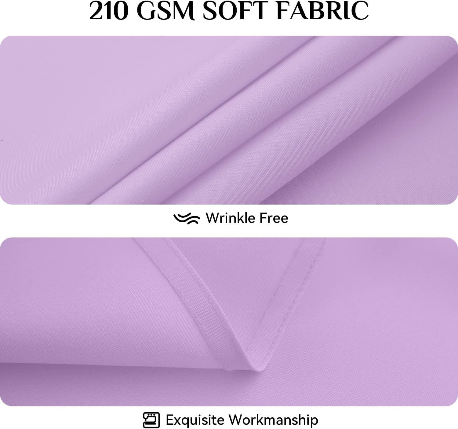 Softalker Round Tablecloth 90 Inch Lavender