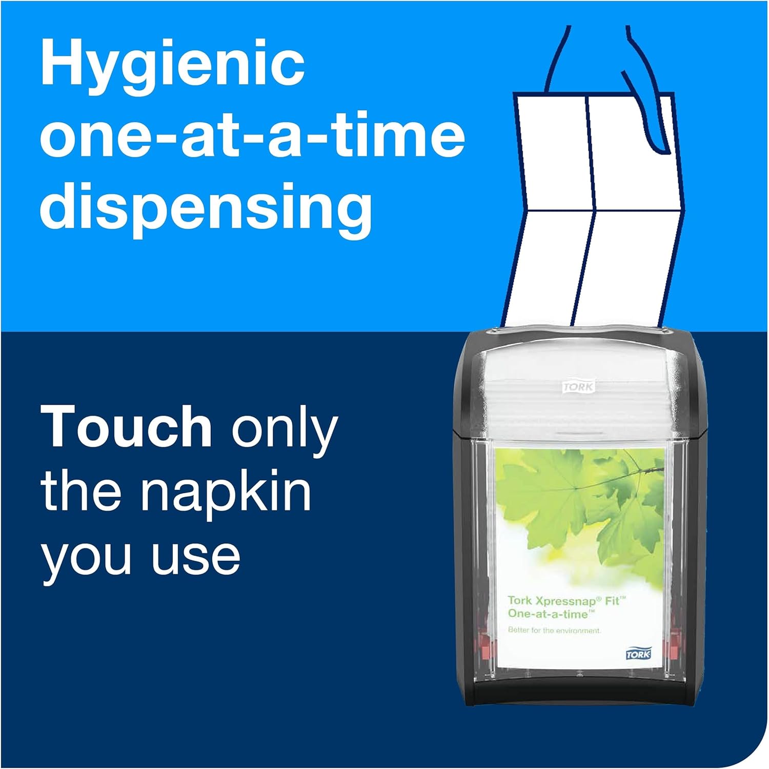 Tork Xpressnap Fit -One at a time dispensing black N14
