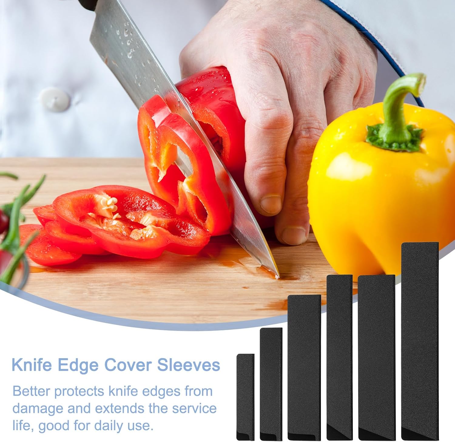 6-Piece Set Knife Edge Guards for Universal Protection
