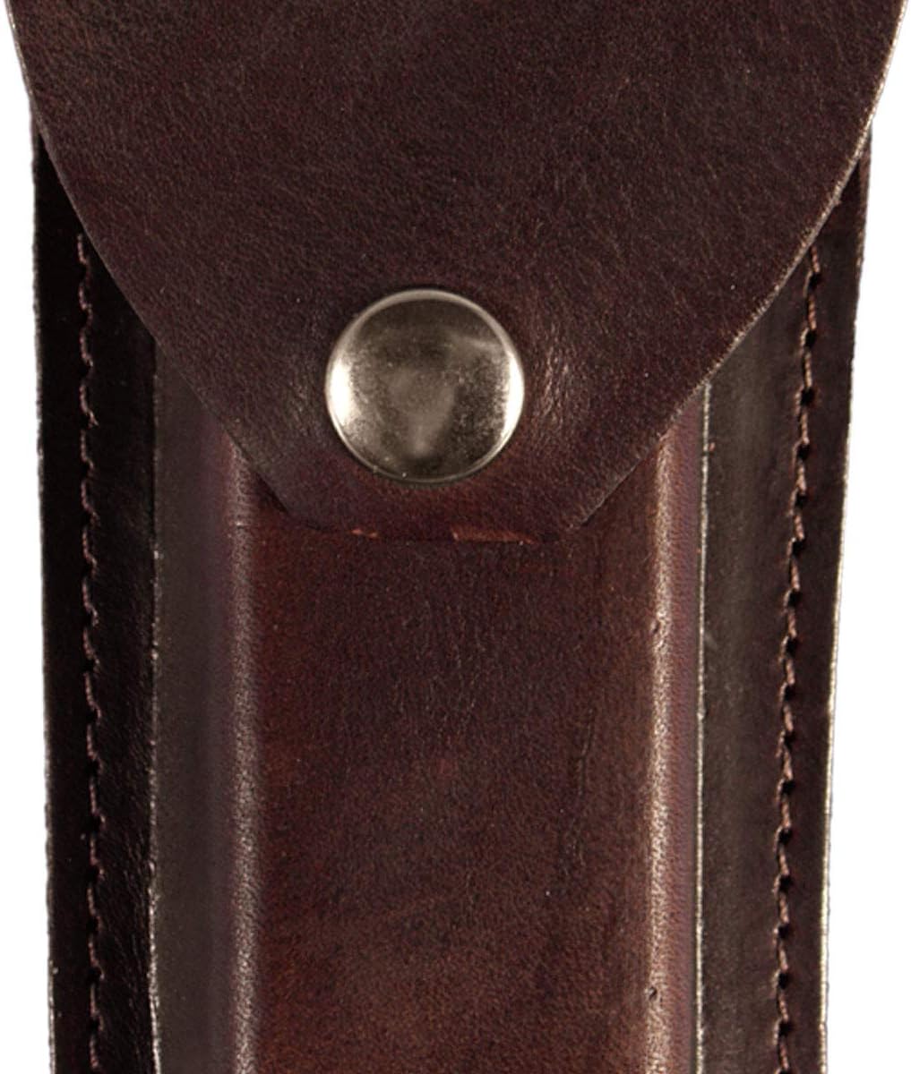 Genuine Leather 5 Knife Case Brown