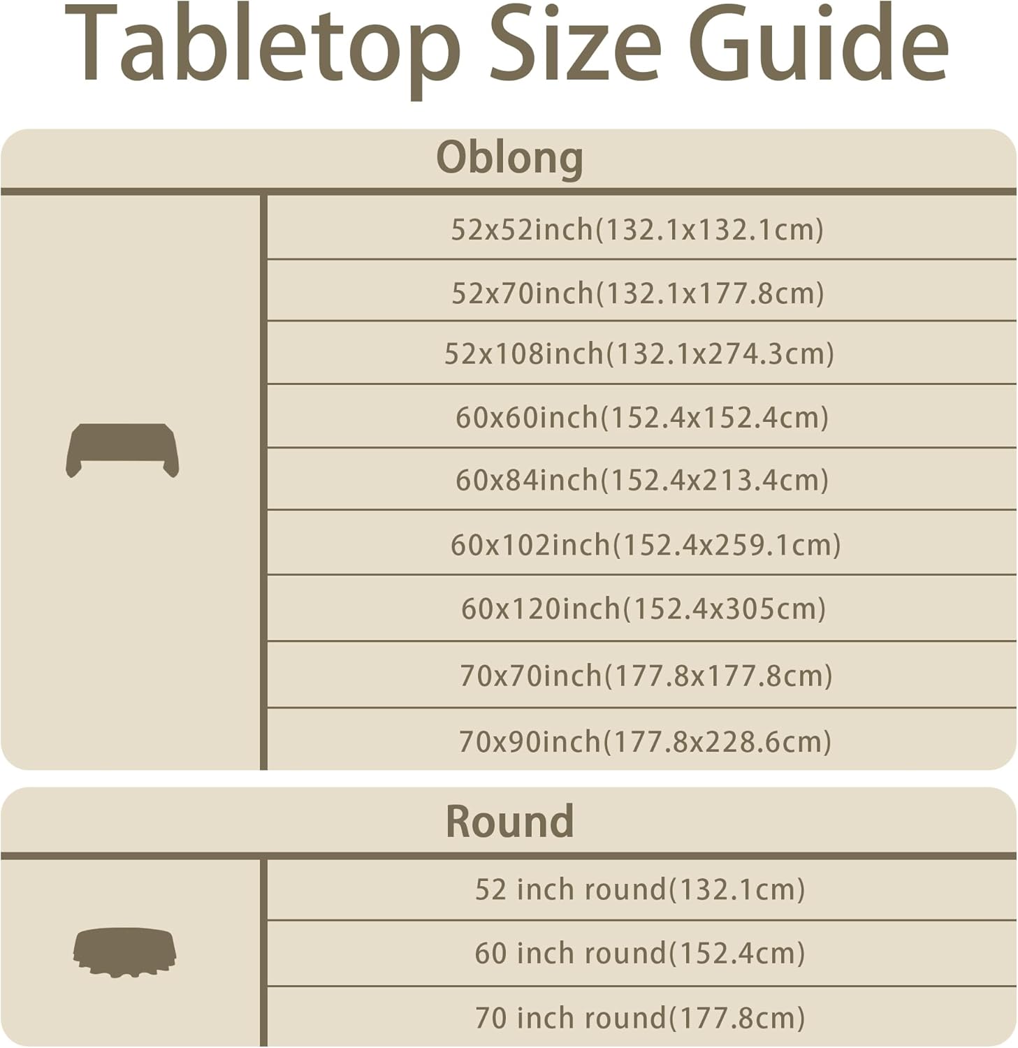 Karseteli Linen Textured Rectangle Tablecloth 60x120 Inch
