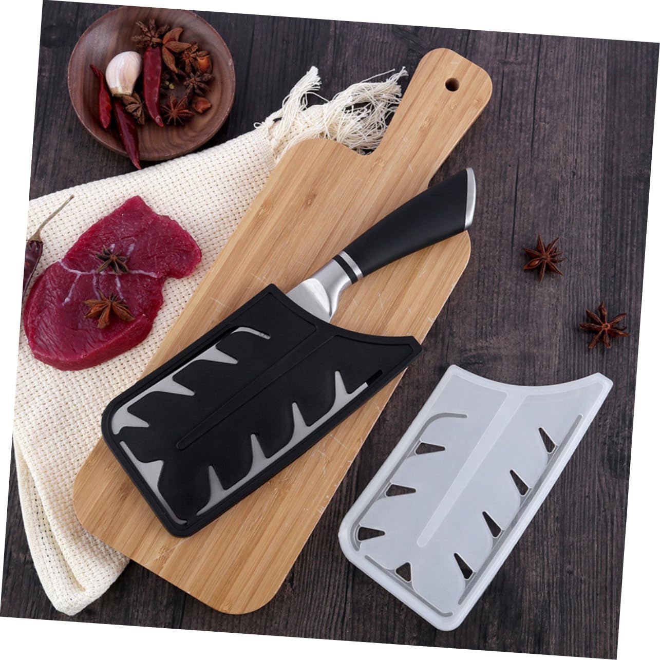 PRETYZOOM 8pcs Kitchen Knife Blade Guards Set