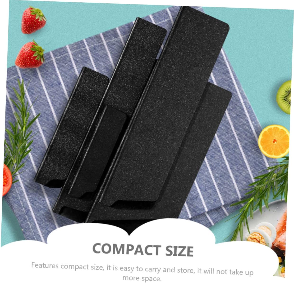 Flocking Design 5-Piece Cutter Protective Covers Kitchen Knives