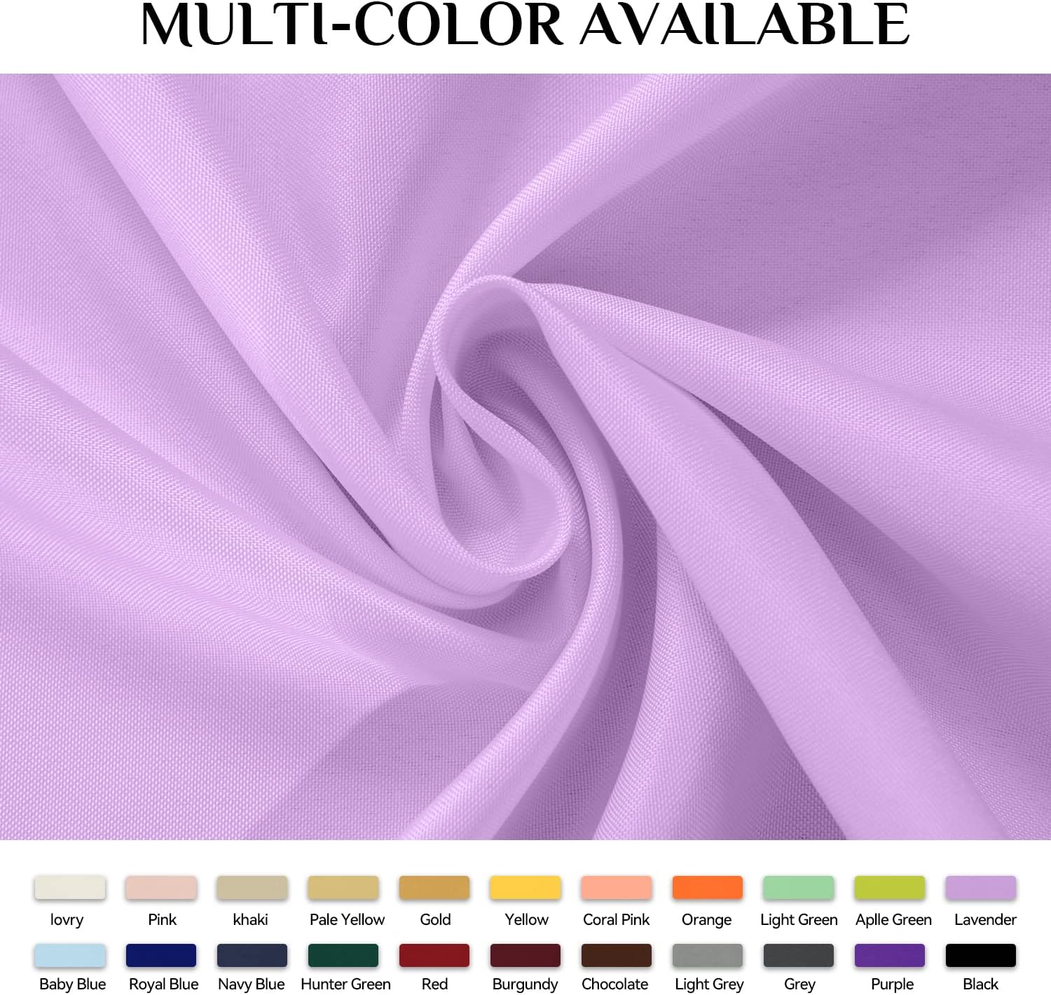 Softalker Round Tablecloth 90 Inch Lavender