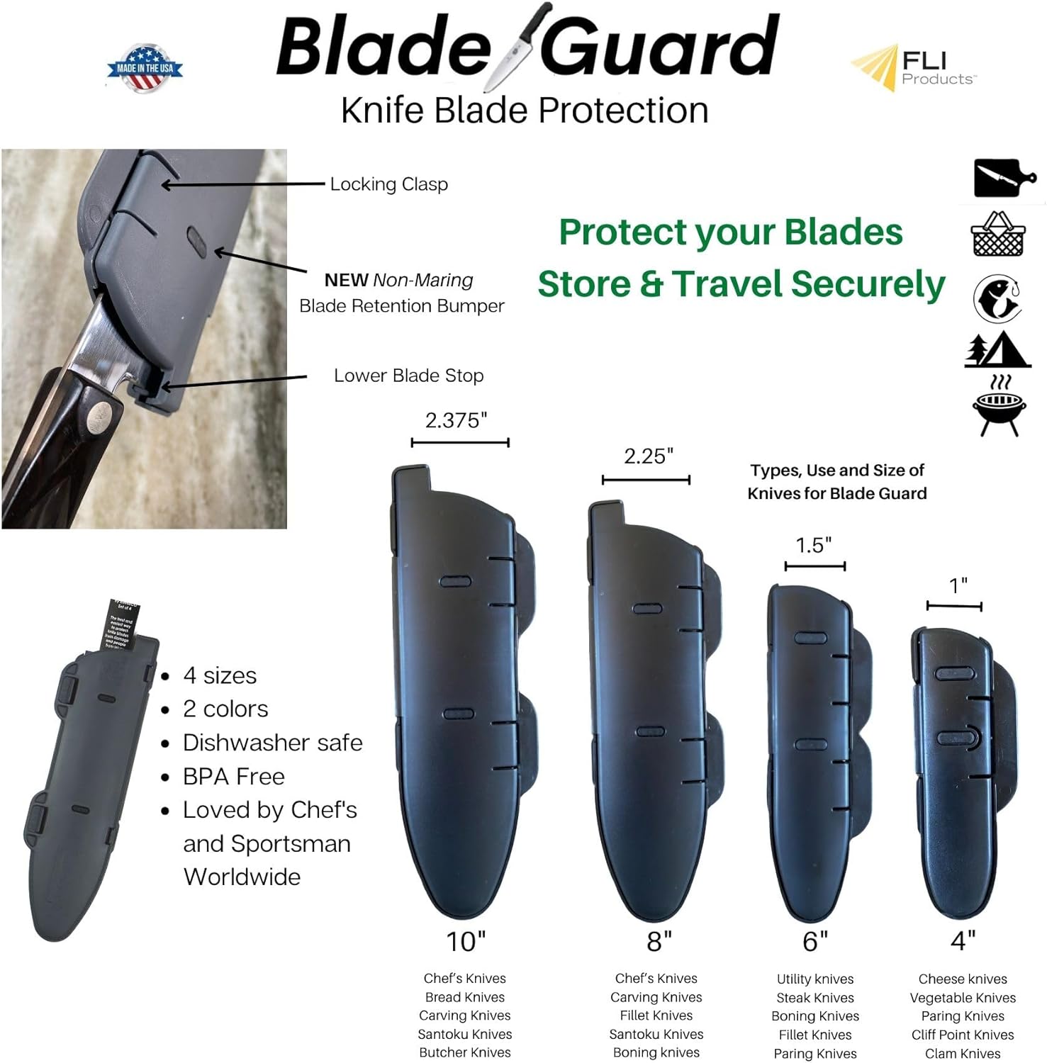 Agilux Premium Knife Cover Keep Your Knife Sharp Safe and Secure