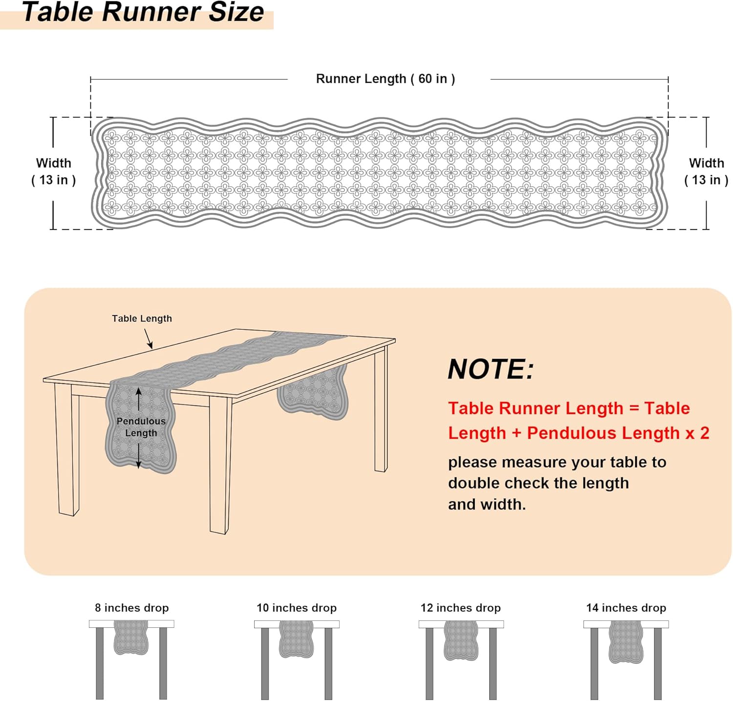 Natural Farmhouse Table Runner