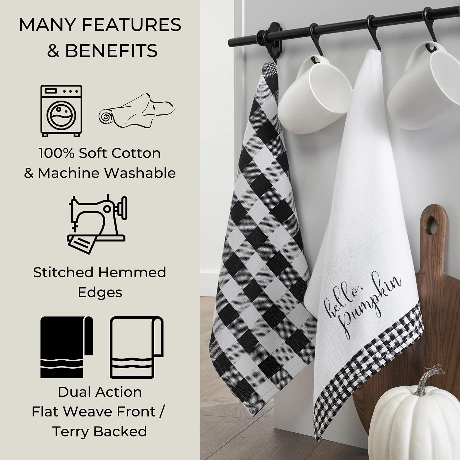 Elrene Farmhouse Kitchen Towels