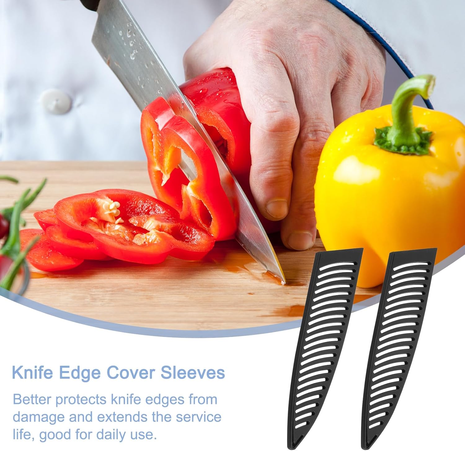4Pcs Chef Knife Protector 8 Protection for Kitchen