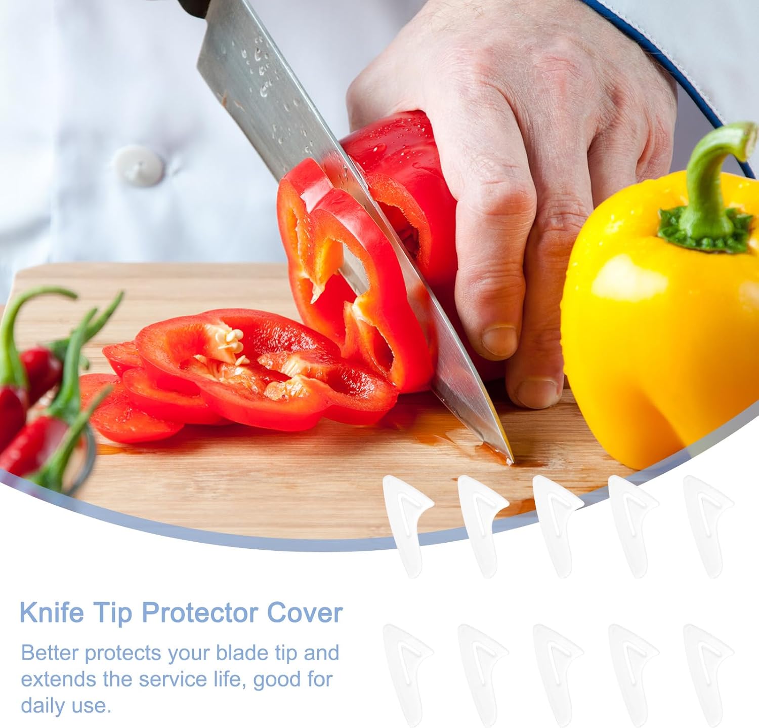UXCell 25-Piece Kitchen Knife Tip Protector Set