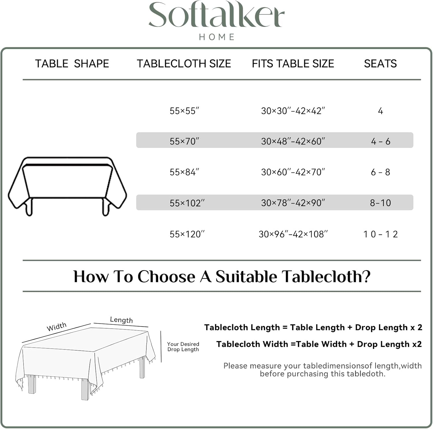 Classic Gingham Tablecloth with Tassels